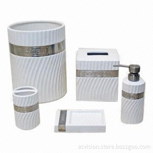 3pcs black ceramic bathroom set, suitable or hotels, hot sell bathroom accessories